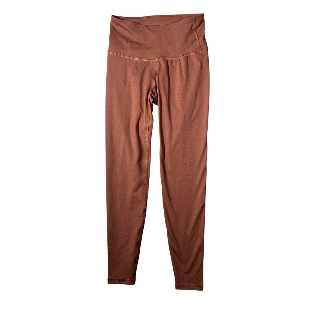 Old Navy Active PowerPress High Rise Go-Dry Leggings Women's S Petite Terracotta